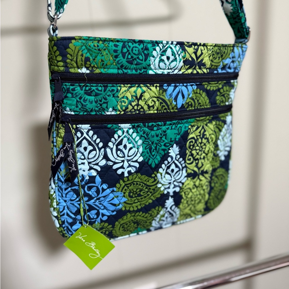 Vera Bradley Green and Blue Crossbody Bag